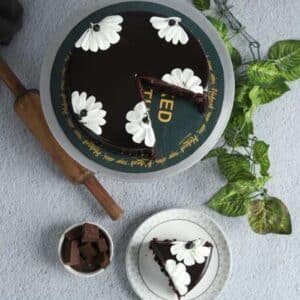 double chocolate fudge cake