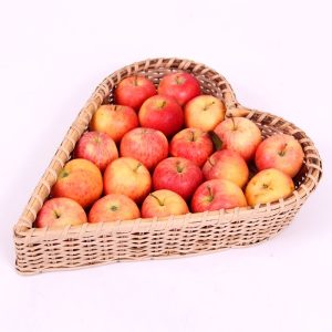 Apples In A Heart Basket