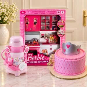 Barbie Kitchen Set with Princess Cake & Water gift delivery in Pakistan