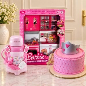 Barbie Kitchen Set with Princess Cake & Water gift delivery in Pakistan