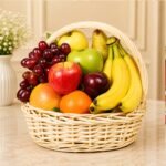 Fruit In Imported Cane Basket