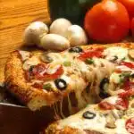 Super Supreme Pizza With Drink