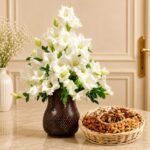 Glads with Dry Fruits Basket gift delivery in Pakistan