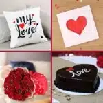 My Love deal Cake, roses, cushion