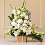White Theme Imported Flowers in Lahore