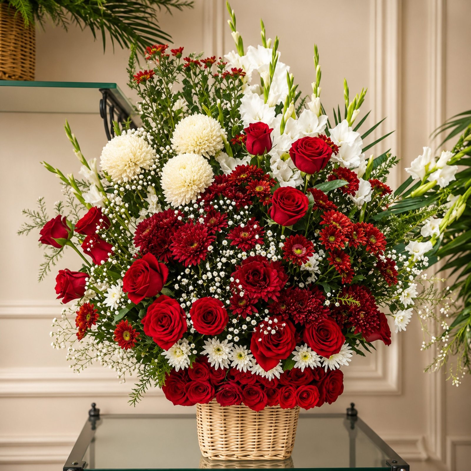 giftoo-pakistan-flowers14 Imported Flowers Basket - Image 1