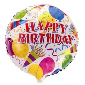 Birthday foil balloons