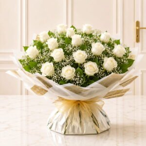 Majestic White Roses gift delivery in Pakistan