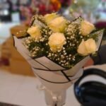 white imported flowers