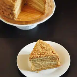 honey cake slice