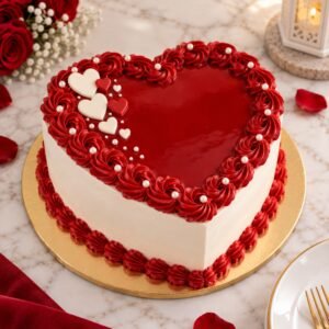 Heart Shape Cake in Lahore for Valentines Day