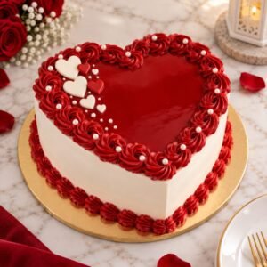 Heart Shape Cake - Anniversary Gifts | Giftoo Pakistan