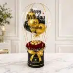 Gold Love Floral Baloon