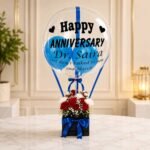Floral Balloon Blue Theme gift delivery in Pakistan