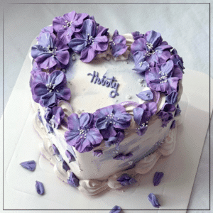 Purple Theme Cake