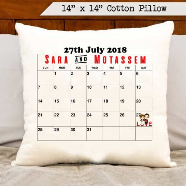 Calendar cushion