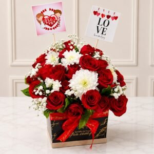 Love Flowers Box in Lahore for Valentines Day