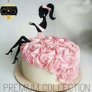 beauty girl theme cake