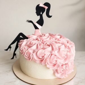 Beauty Girl Theme Cake by O’Clock in Lahore