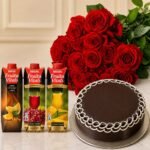 Cake Flowers with Juice gift delivery in Pakistan