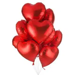 red heart balloon