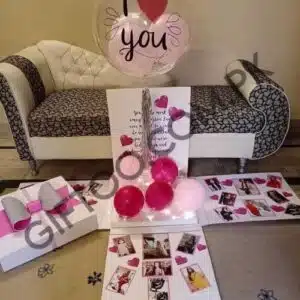 Transparent Balloon Explosion Box for Her