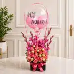 Pink Theme Floral Balloon