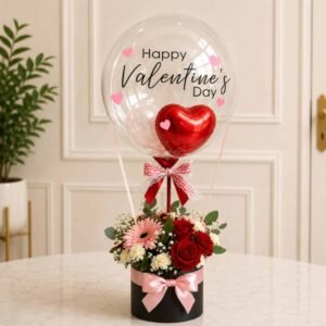 Gift for Special Buddiess personalised gift by Customised Floral Balloons for Valentines Day
