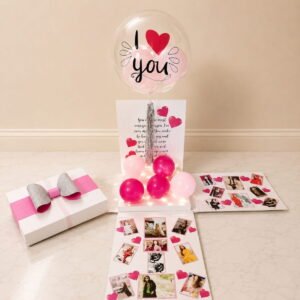 Transparent Balloon Explosion Box for Her gift delivery in Pakistan