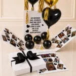 Black Theme Surprise Balloon Box