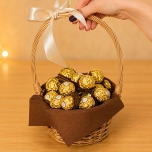 Ferrero Rocher Basket for Valentines Day