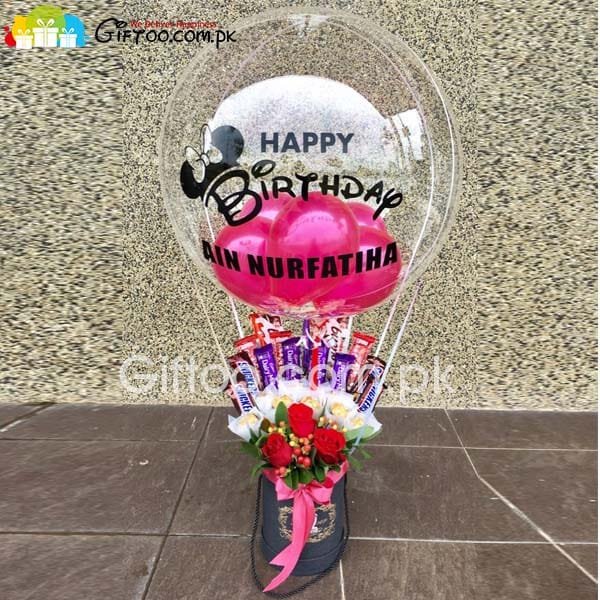 Chocolate Floral Balloon