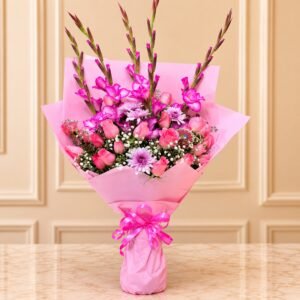 Pink Themed Bouquet in Islamabad for Valentines Day