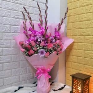 pink theme bouquet