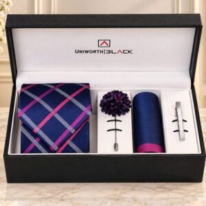 Navy/Purple Argyle Men Accessories Box by Men’s Accessories