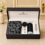 Black/Green Paisley Men Accessories Box