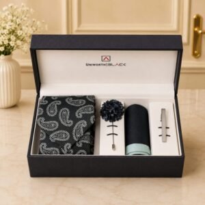 Black/Green Paisley Men Accessories Box by Men’s Accessories