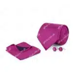 magenta plain cufflink