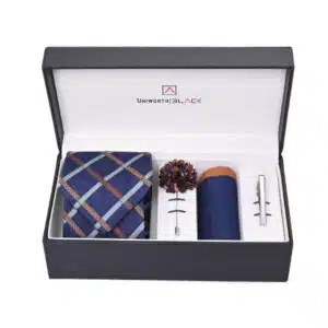 navy argyle men accessories box