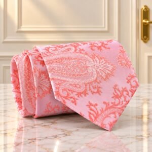 Peach Paisley Tie gift by Men’s Accessories