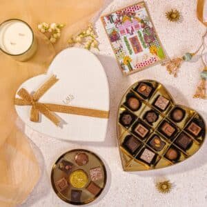 Dove grey heart (14pcs)