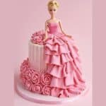 doll theme cake