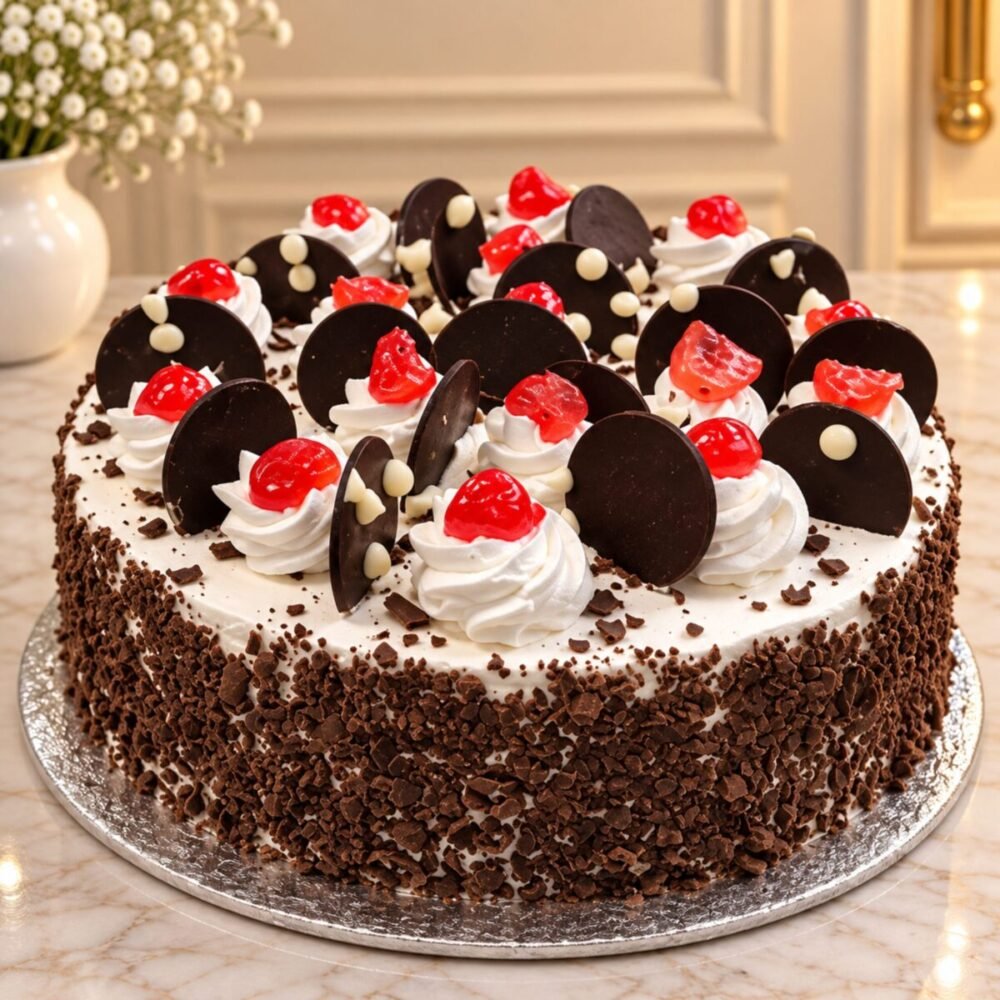 Black Forest Special Cake gift by The Inn in Faisalabad Black Forest Special Cake gift by The Inn in Faisalabad