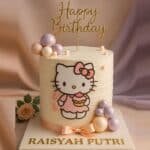 kitty theme cake