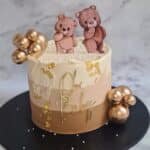 teddy theme cake