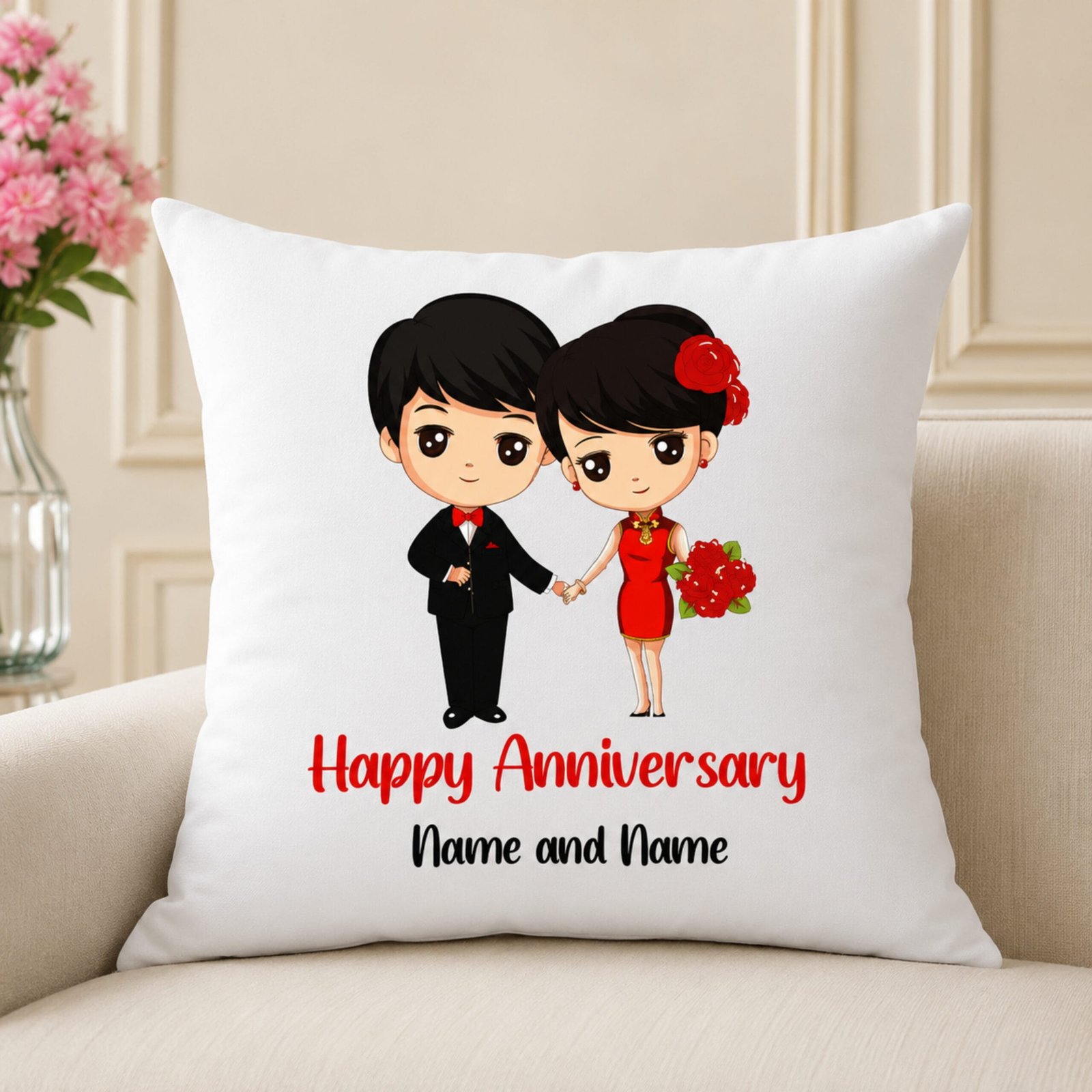 giftoo-pakistan-cushion24 Anniversary Love Cushion - Image 1