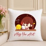 Miss You Alot personalised gift by Cushions for Sorry