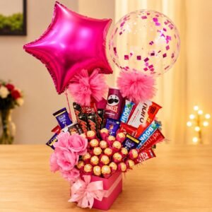 Pink Love chocolate gift for Wedding