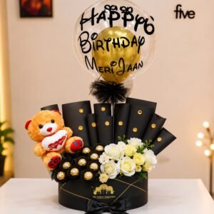Black box with balloon