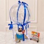 Blue Themed Acrylic Cake Box gift delivery in Pakistan